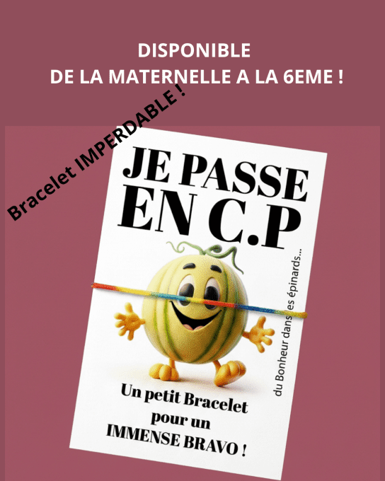 CARTE + LE BRACELET DE REUSSITE MULTICOLORE 