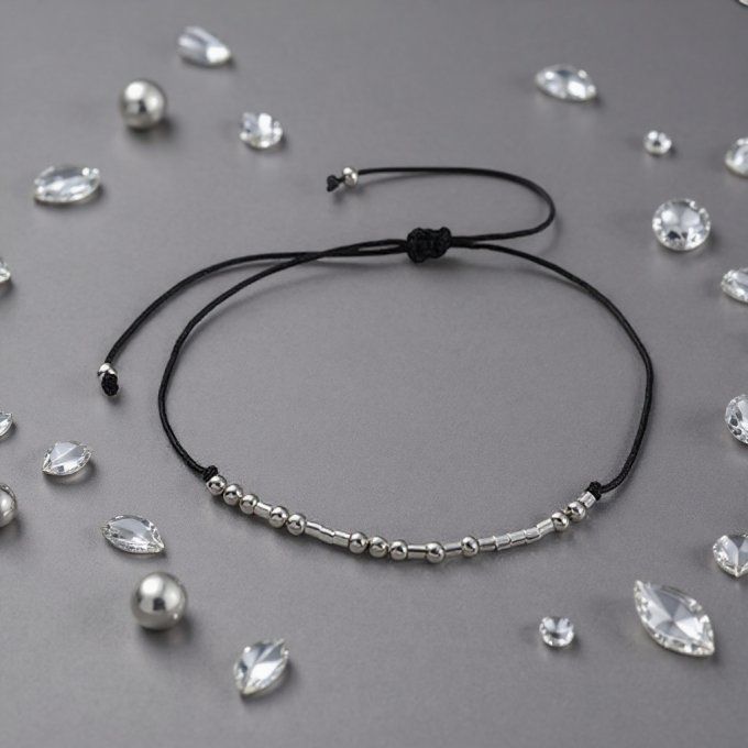 CARTE I LOVE YOU  + 2 BRACELETS MORSE - R24