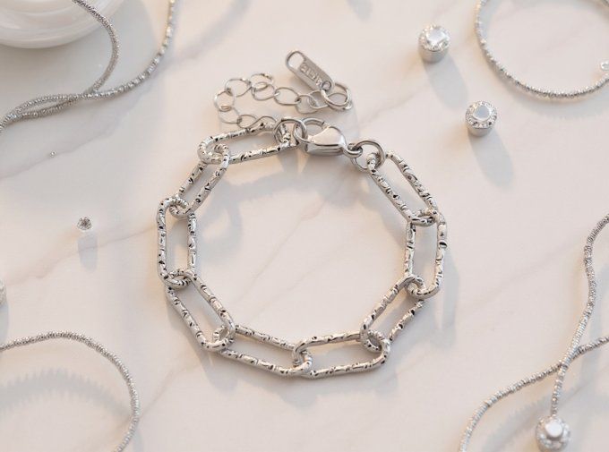 CARTE A MA SOEUR + BRACELET MAILLONS - doré ou argenté - F47 