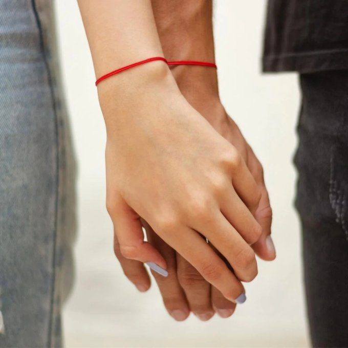 TWO PERMANENT BRACELETS FOR LOVERS OR FRIENDS - 14 COLORS 