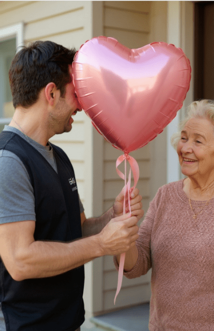 BALLON COEUR ROSE GOLD + VOTRE MESSAGE PERSONNALISE