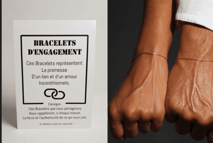 CARTE + 2 BRACELETS D'ENGAGEMENT - R60 