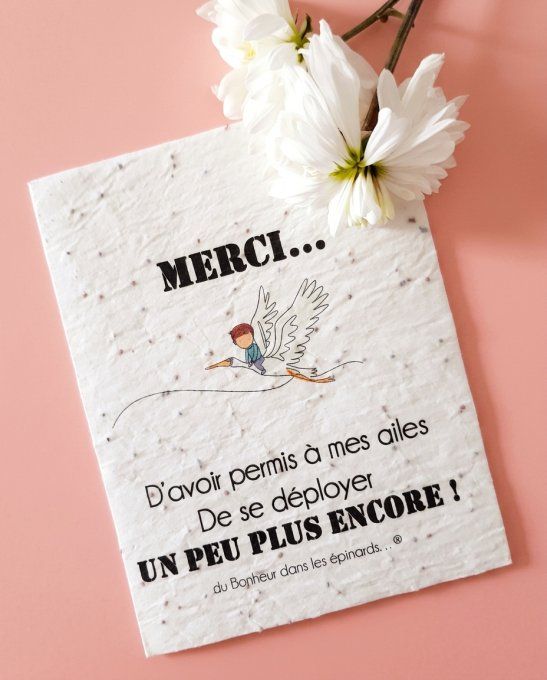 CARTE A PLANTER - MES AILES 