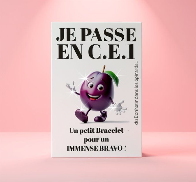CARTE + LE BRACELET PASSAGE - DE LA MATERNELLE A LA 6IEME 
