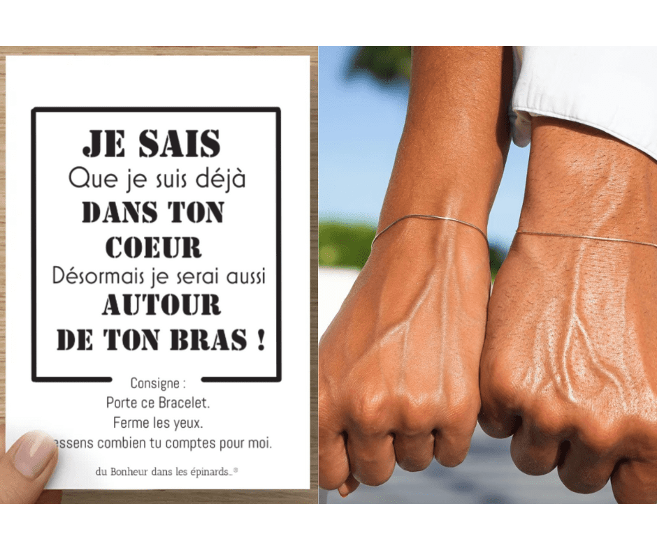 CARTE + 2 BRACELETS  - JE SAIS QUE JE SUIS DEJA - R06