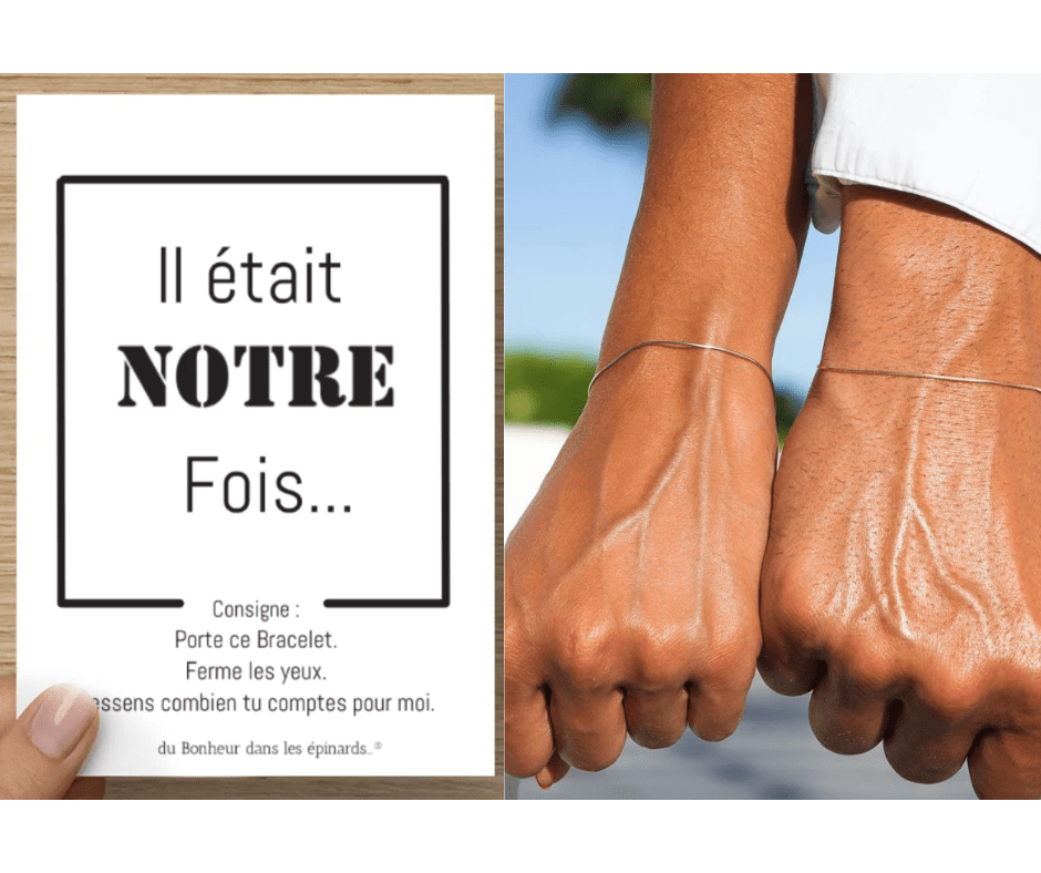 CARTE + 2 BRACELETS  - IL ETAIT NOTRE FOIS - R10