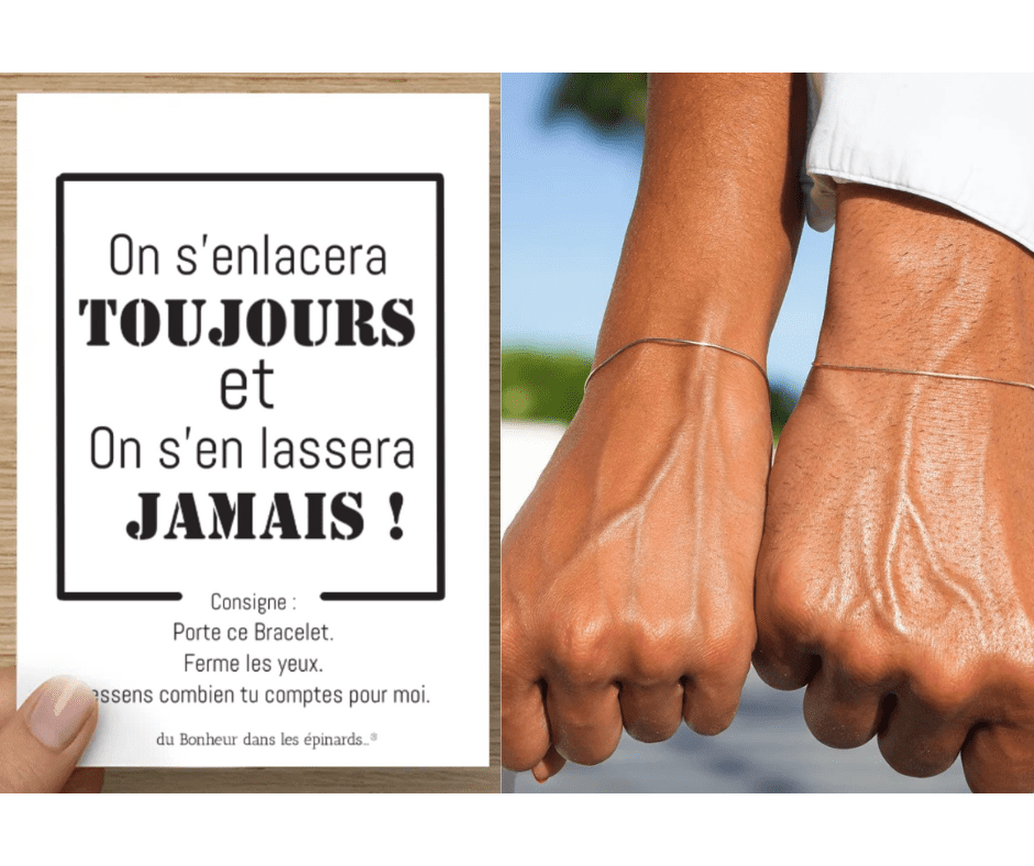 CARTE + 2 BRACELETS  - ON S'ENLACERA - R05