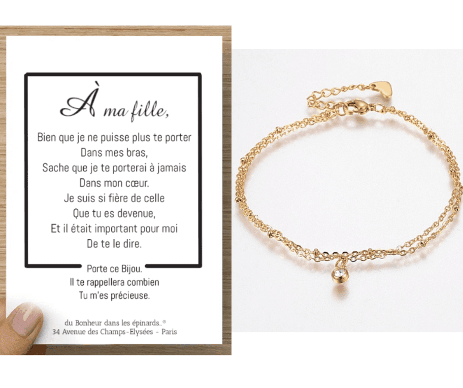 CARTE A MA FILLE + BRACELET - F45 