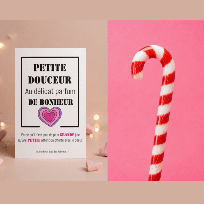 CARTE PETITE DOUCEUR + SUCRE D'ORGE - A18