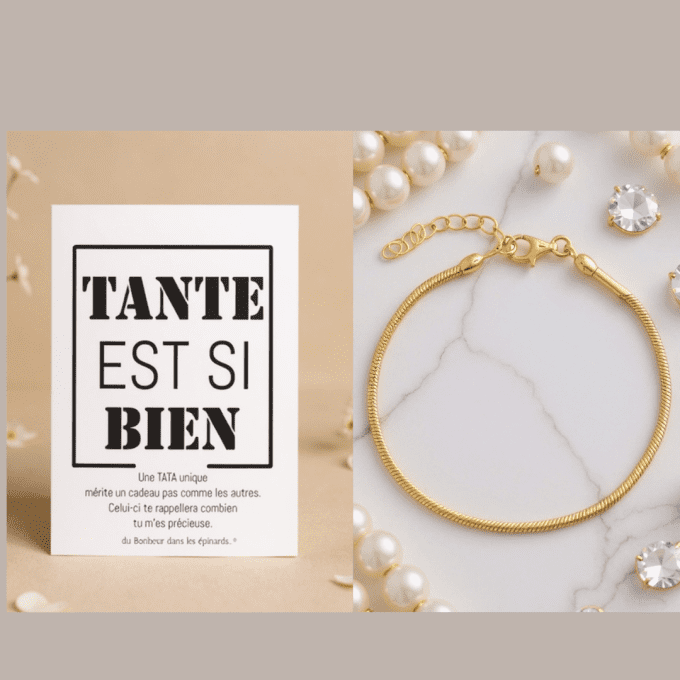 CARTE TANTE EST SI BIEN + BRACELET - F54