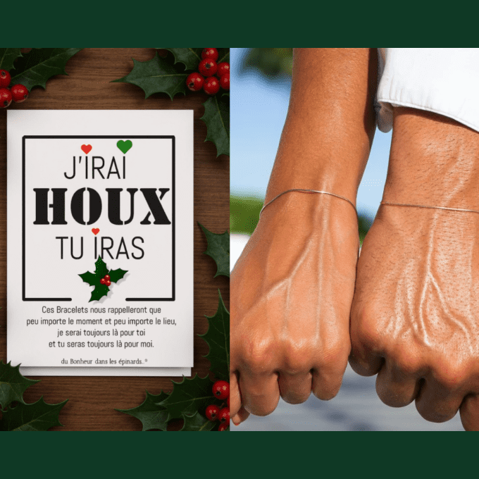 CARTE + 2 BRACELETS PERMANENTS - J'IRAI HOUX TU IRAS - R69