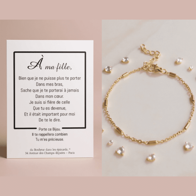 CARTE A MA FILLE + BRACELET - F45