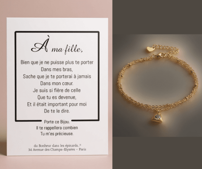CARTE A MA FILLE + BRACELET - F45