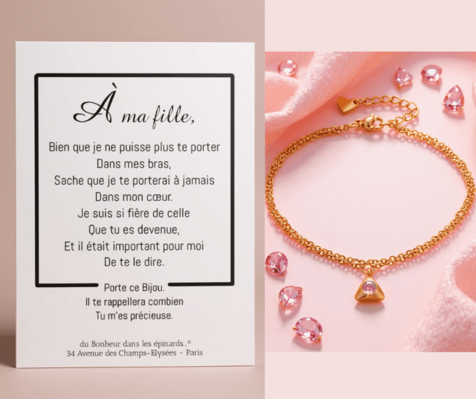 CARTE A MA FILLE + BRACELET - F45