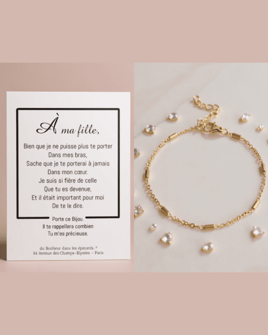 CARTE A MA FILLE + BRACELET - F45