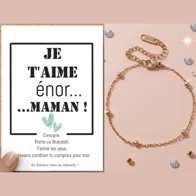 CARTE ENOR MAMAN + 1 BRACELET - F05 