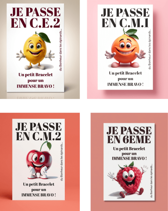 CARTE + LE BRACELET DE REUSSITE -  ETOILE 