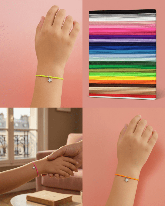 CARTE + LE BRACELET DE REUSSITE -  ETOILE 