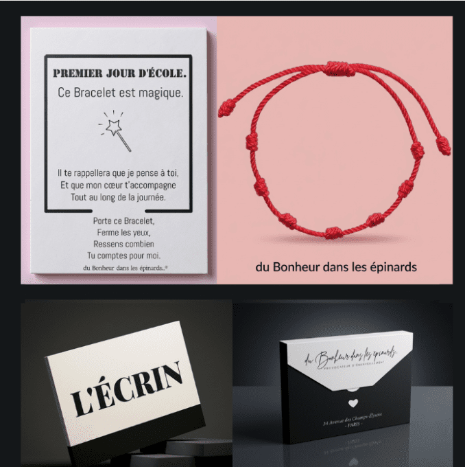 COFFRET PREMIER JOUR D'ECOLE - LE BRACELET AUX  7 NOEUDS