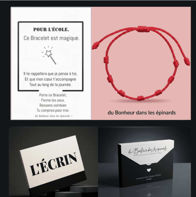 COFFRET POUR L'ECOLE - LE BRACELET AUX  7 NOEUDS