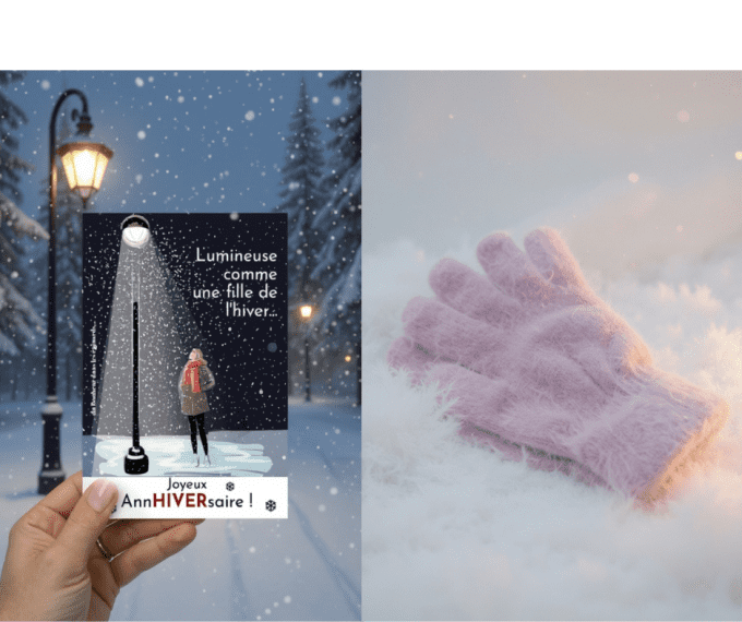 CARTE ANN-HIVER-SAIRE + GANTS 