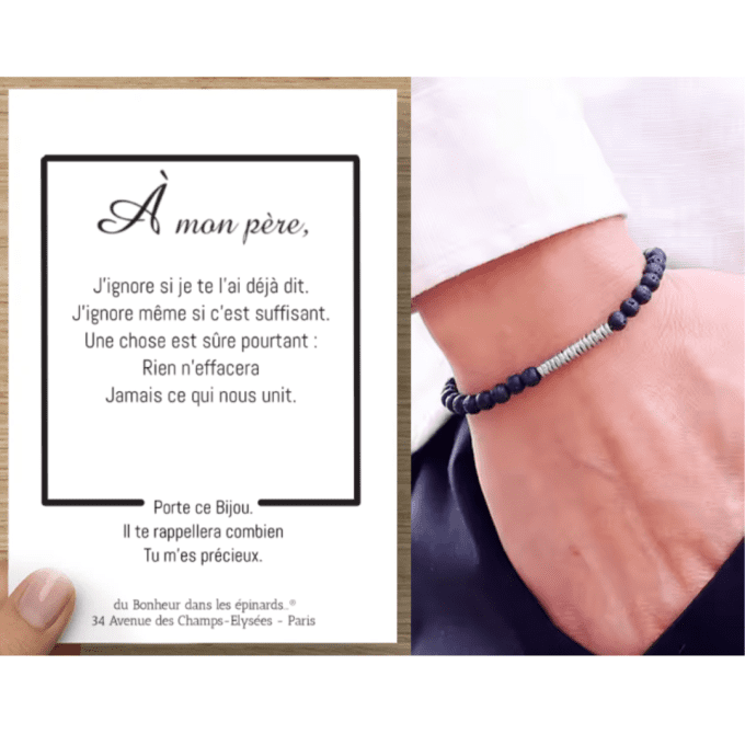 CARTE A MON PERE + BRACELET 