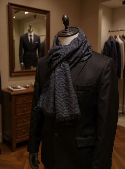 CARTE JE T'AIME PARCE QUE TU ES DOUX + 1 ECHARPE POUR LUI 