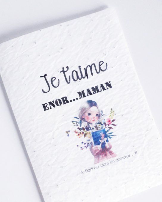 CARTE MAGIQUE A PLANTER - ENOR...MAMAN - N14