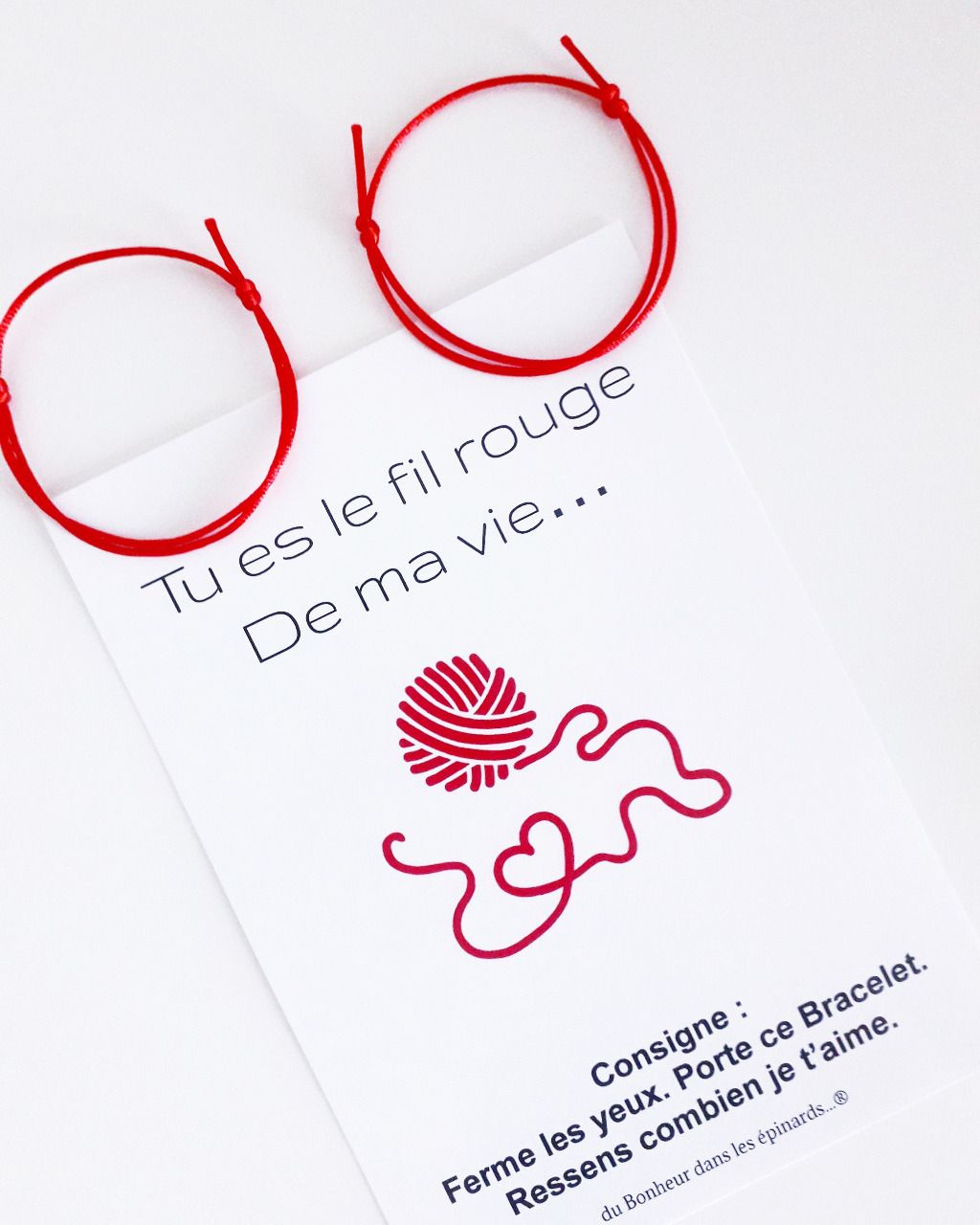 Fil rouge Bracelet Ornée d'une pierre Marbre – Lilloubella Paris