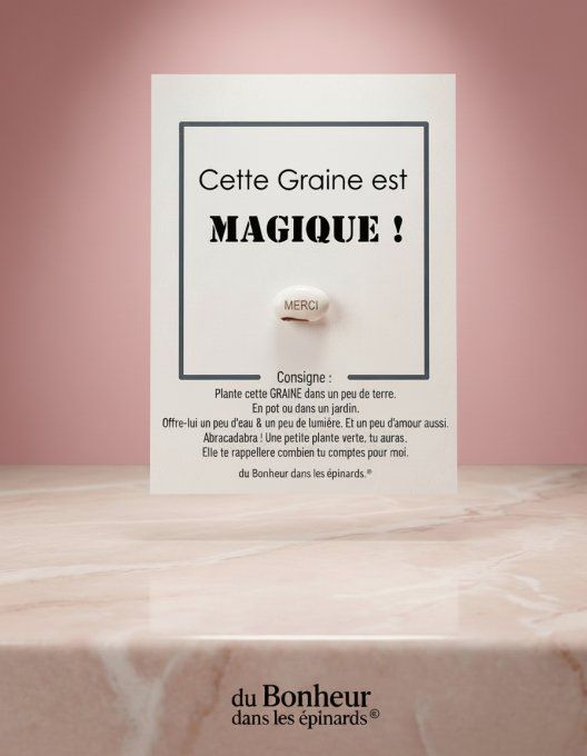 COFFRET GRAINE DE REMERCIEMENT MAGIQUE