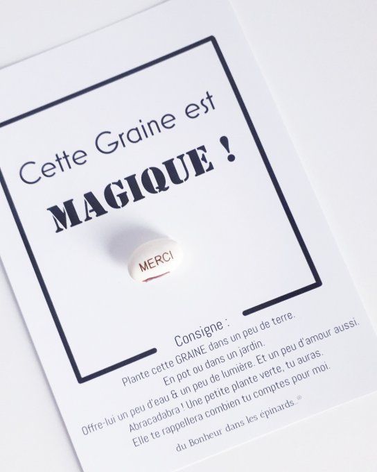 GRAINE DE REMERCIEMENT MAGIQUE - N03