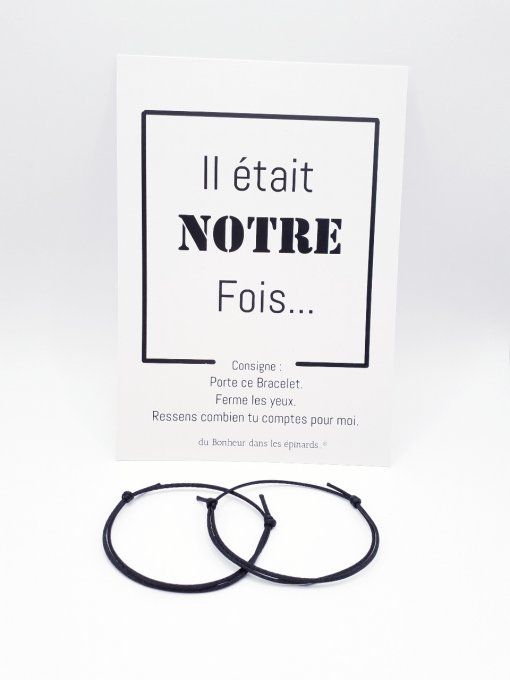 CARTE + 2 BRACELETS PERMANENTS - IL ÉTAIT NOTRE FOIS - R10