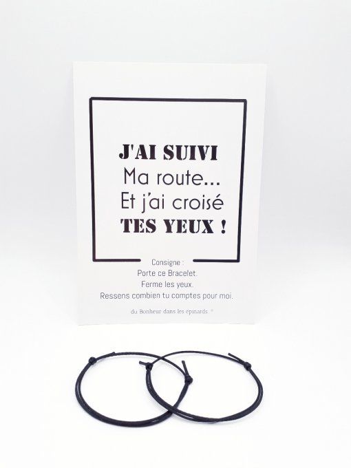 CARTE J'AI SUIVI MA ROUTE+ 2 BRACELETS PERMANENTS - R08