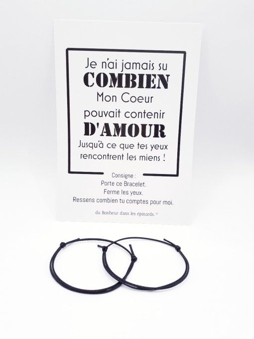 CARTE JE N'AI JAMAIS SU+ 2 BRACELETS (14 coloris au choix) - R18