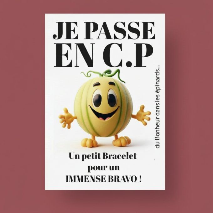 CARTE + LE BRACELET PASSAGE - DE LA MATERNELLE A LA 6IEME 