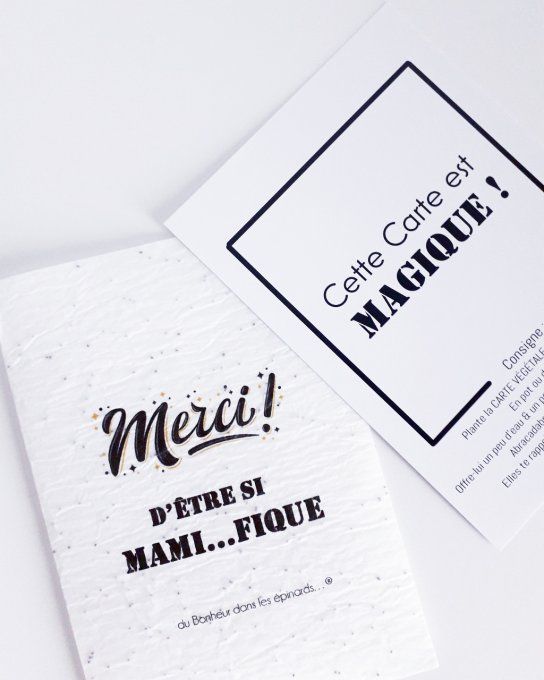 CARTE MAGIQUE A PLANTER - MAMI...FIQUE - N17