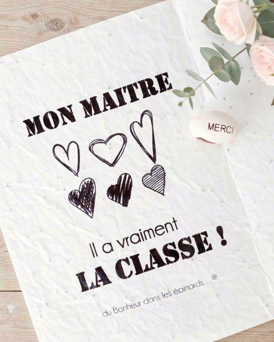 DUO MAGIQUE CARTE A PLANTER + GRAINE A PLANTER - MAITRE 