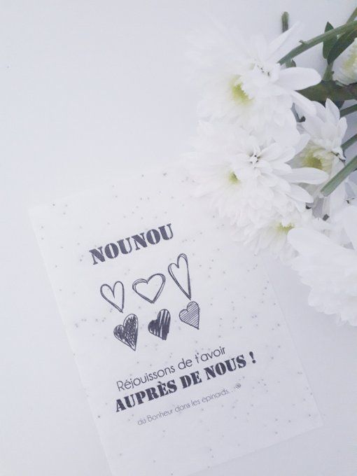 CARTE A PLANTER - NOUNOU