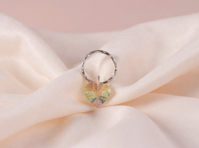 CARTE P'TIT BISOU DE POCHE + MINI PORTE CLES CRISTAL - S28