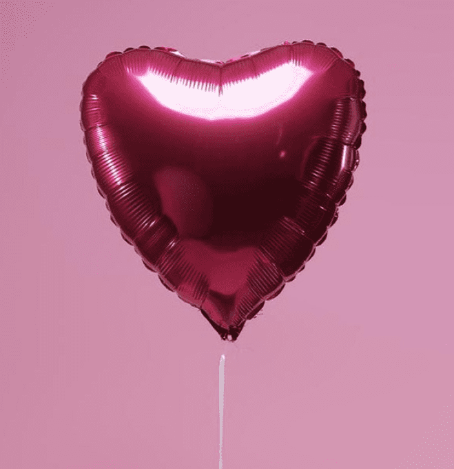 COEUR FUCHSIA + MESSAGE PERSONNALISE