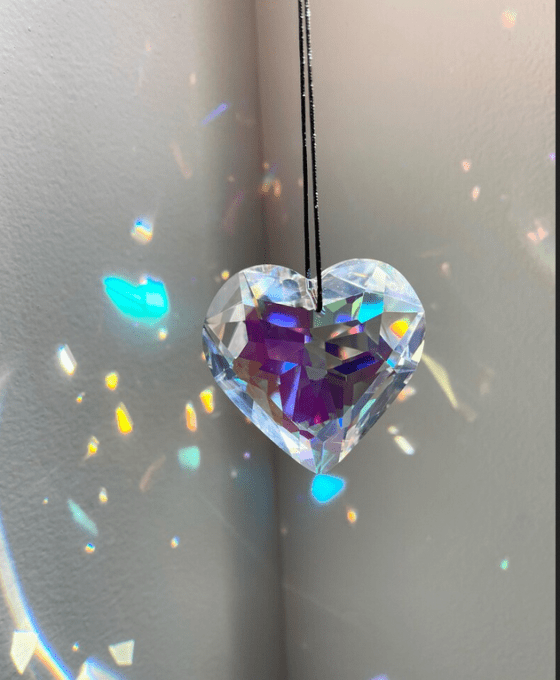 CARTE + ATTRAPEUR DE LUMIERE EN CRISTAL - Modèle au choix 